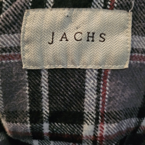Jachs Heavy Button Up Flannel Shirt, Large - Picture 2 of 7